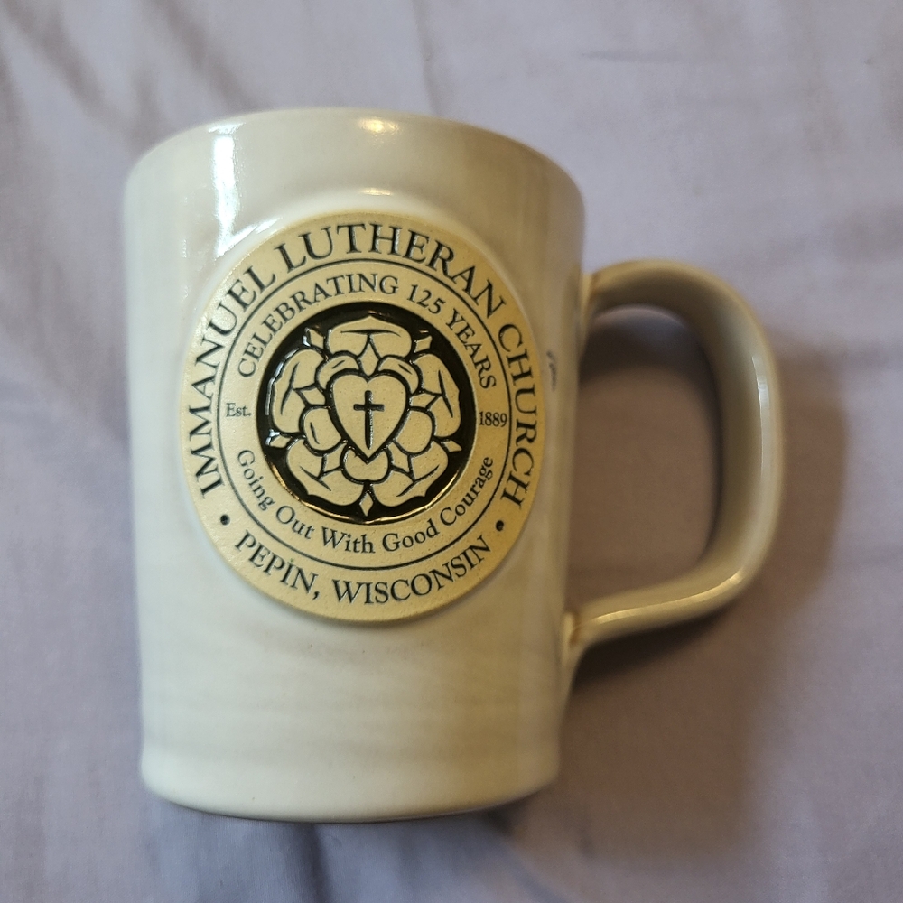Immanuel Lutheran Church Mug (Pepin, WI.) by Deneen Pottery